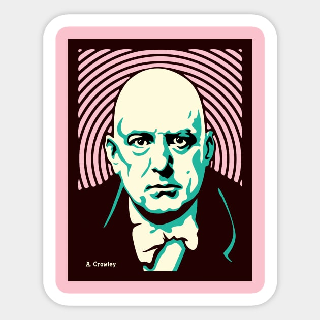 Aleister Crowley Sticker by NEOPREN